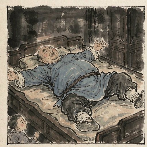 阿长(长妈妈)连环画第1格