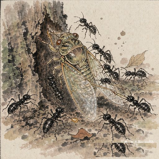 蝉连环画第4格