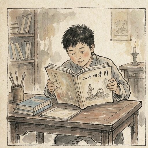 《二十四孝图》第1格