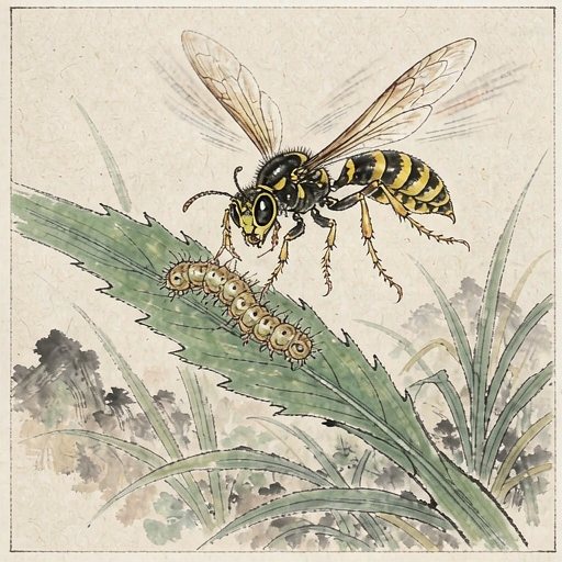 黄蜂(泥蜂)连环画第3格