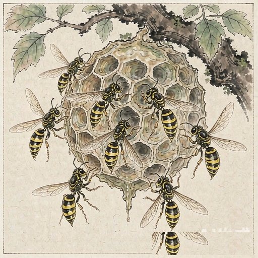 黄蜂(泥蜂)连环画第4格