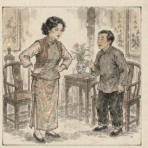 虎妞连环画第2格