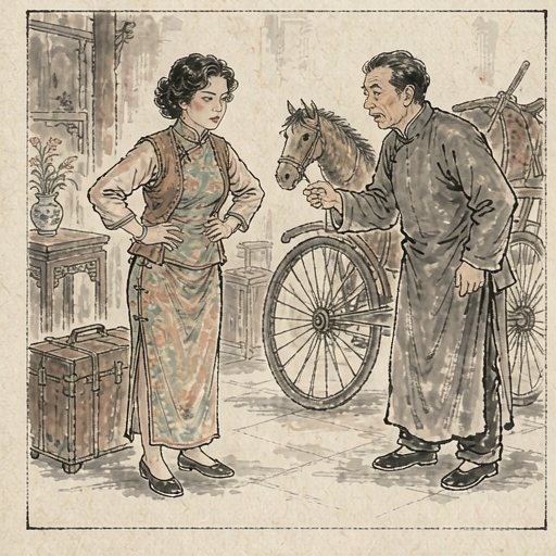 虎妞连环画第3格