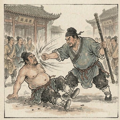 “花和尚”鲁智深连环画第1格