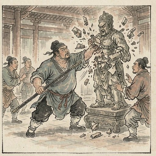 “花和尚”鲁智深连环画第2格