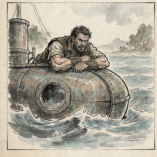 尼德·兰(Ned Land)连环画第3格