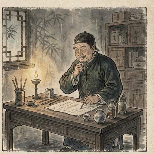 绍兴两名医(何廉臣、陈莲河)连环画第2格