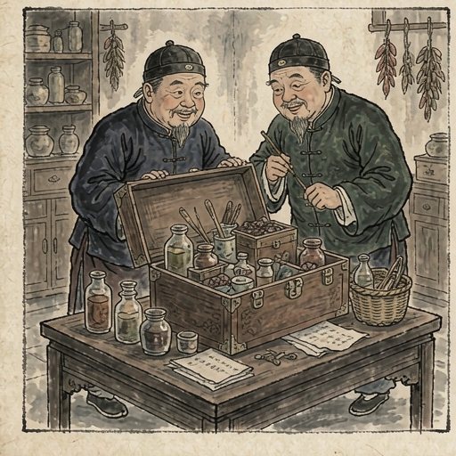 绍兴两名医(何廉臣、陈莲河)连环画第3格
