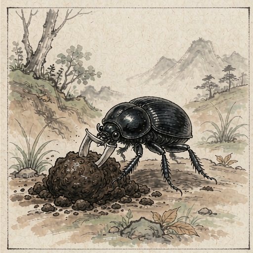圣蜣螂(屎壳郎)连环画第1格
