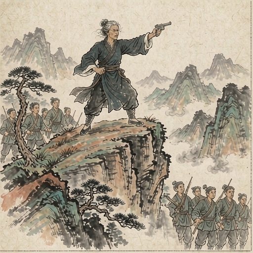 双枪老太婆连环画第1格