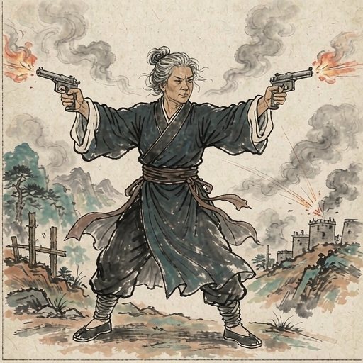 双枪老太婆连环画第2格