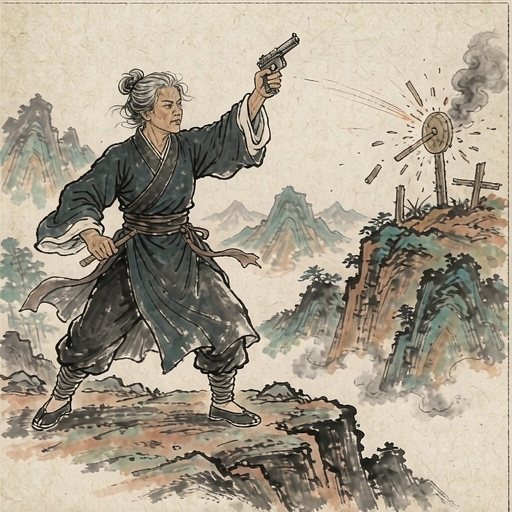 双枪老太婆连环画第3格