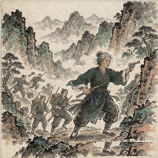 双枪老太婆连环画第4格