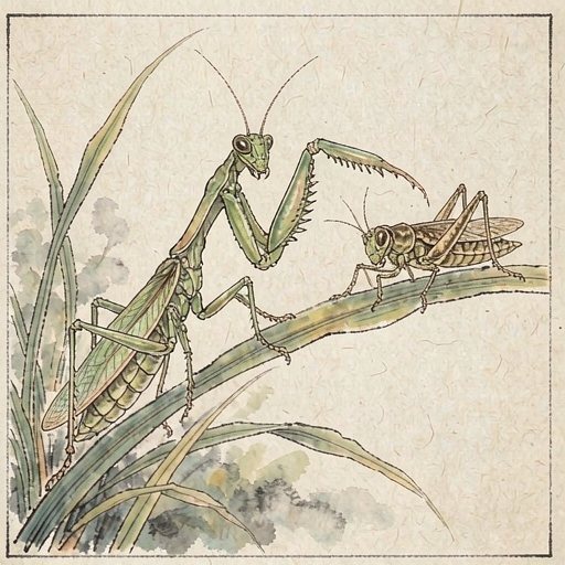 螳螂连环画第2格