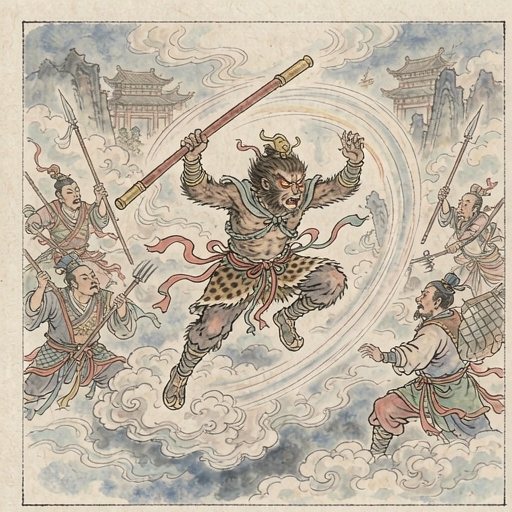 孙悟空连环画第1格