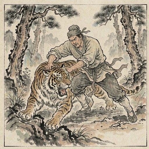 “行者”武松连环画第1格