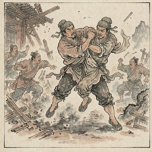 “行者”武松连环画第3格