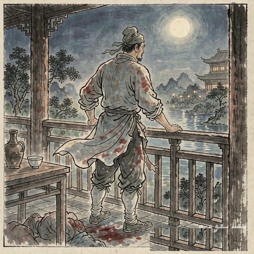 “行者”武松连环画第4格