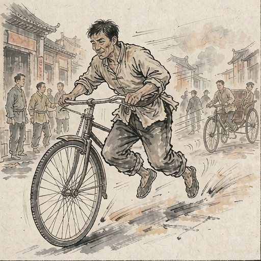 祥子连环画第1格
