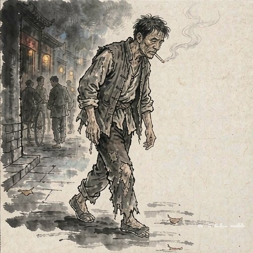 祥子连环画第4格