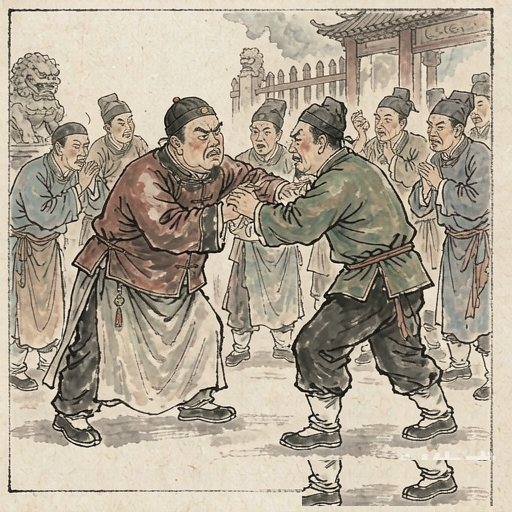 2. 恶霸劣绅典型连环画第4格