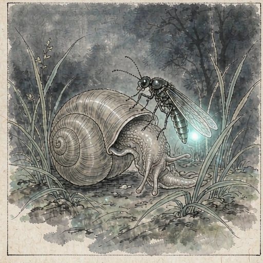 萤火虫连环画第3格