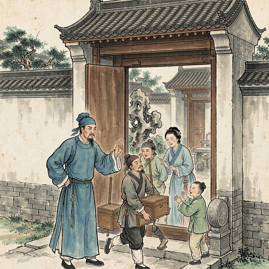 严贡生连环画第4格