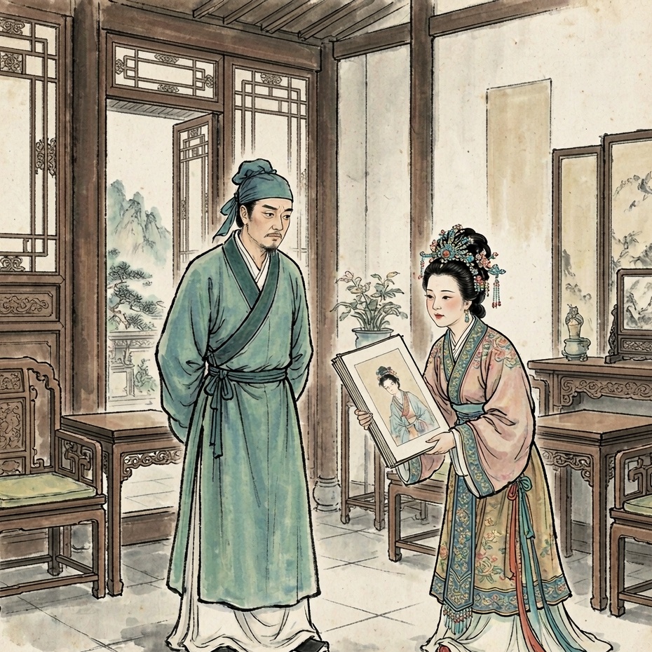 杜慎卿连环画第2格