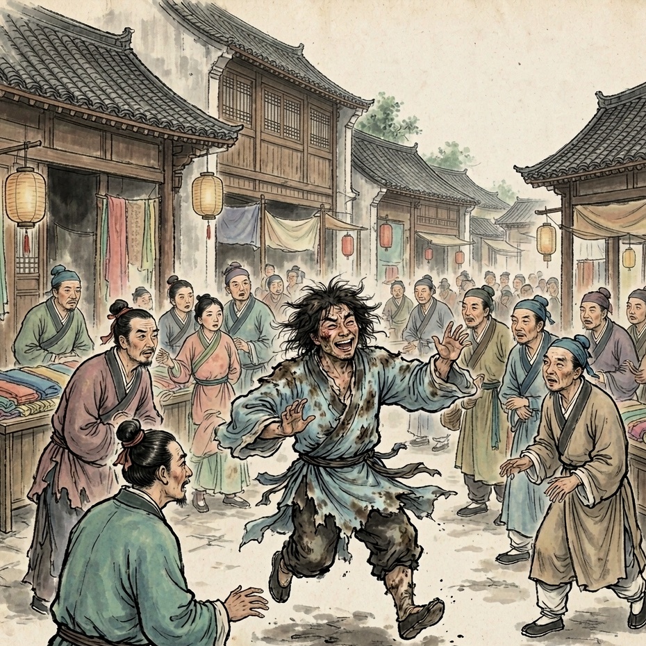 1. 科举受害者典型(士林狂欢)连环画第2格