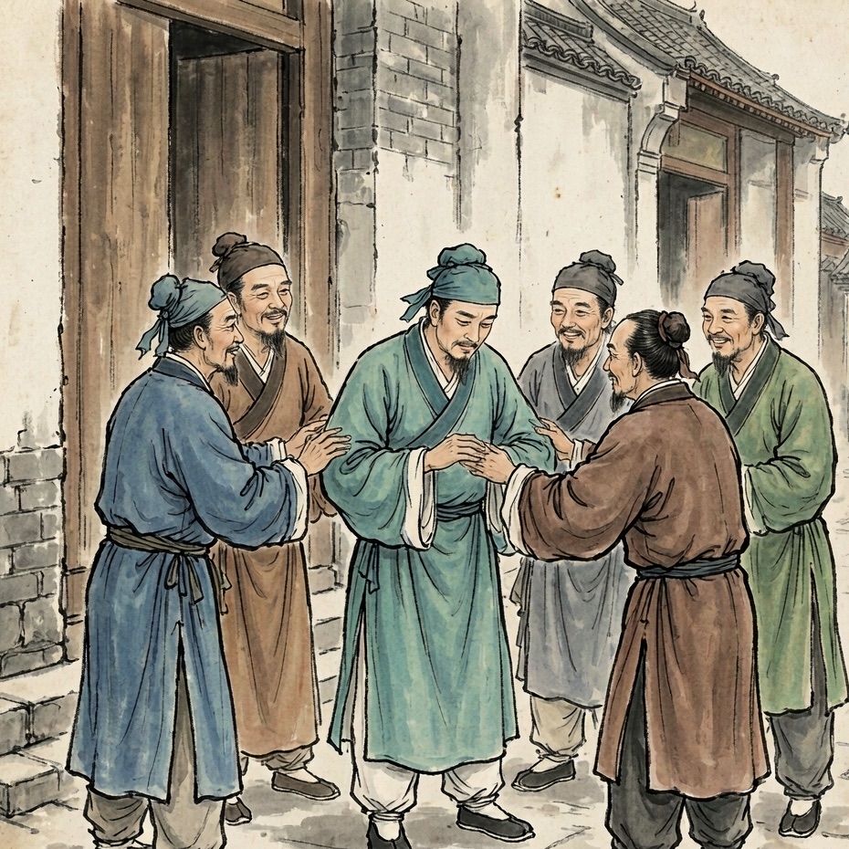 1. 科举受害者典型(士林狂欢)连环画第3格