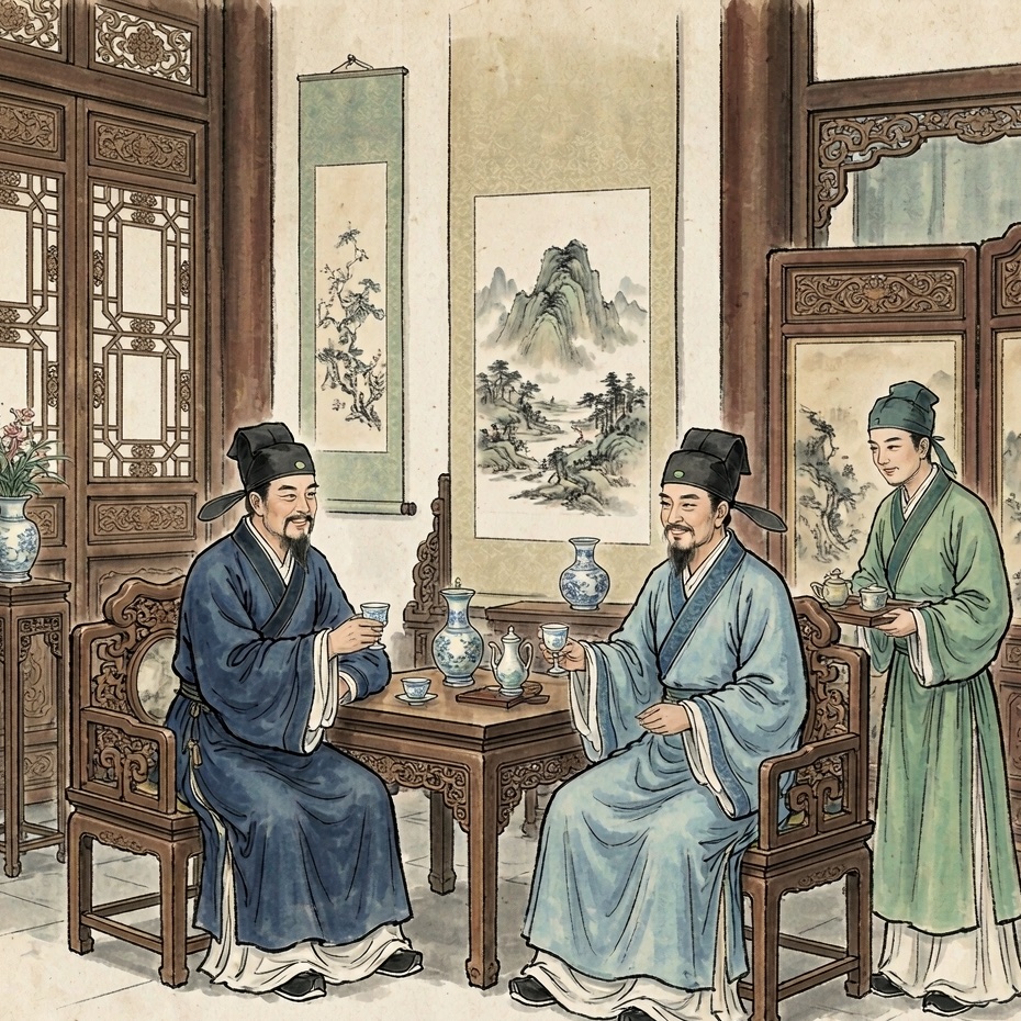 1. 科举受害者典型(士林狂欢)连环画第4格